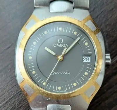 Omega Seamaster Polaris Date SS/K18YG Combi