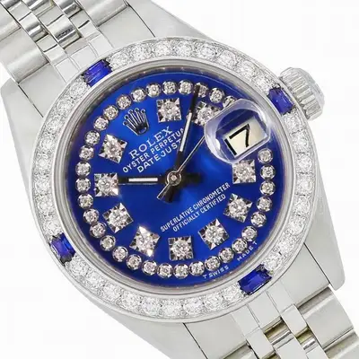 Rolex Datejust Stainless Steel String Diamond