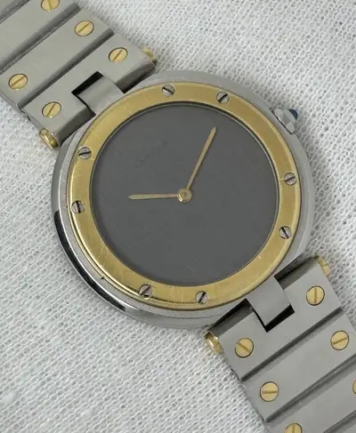 Cartier Santos Ronde Vendome Steel Gold