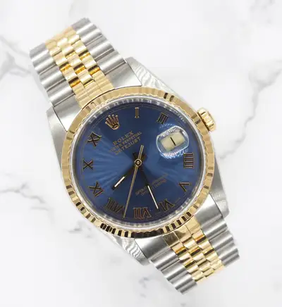 Rolex Datejust with Blue Roman with