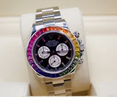 Rolex Daytona Custom Rainbow Rainbow Bezel