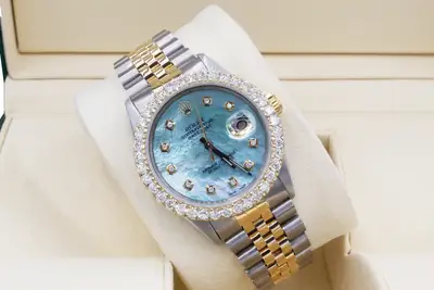 Rolex Datejust Custom 3ct Diamond Bezel