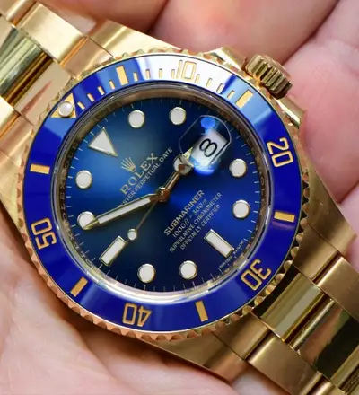 Rolex Yellow Gold Submariner from