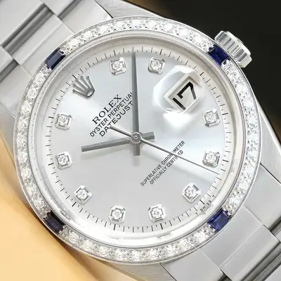 Rolex DATEJUST 1603 SILVER 18K GOLD