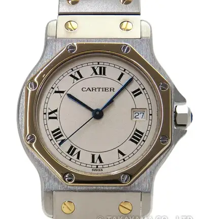 Cartier Santos Octagon W2001583 Ivory Stainless