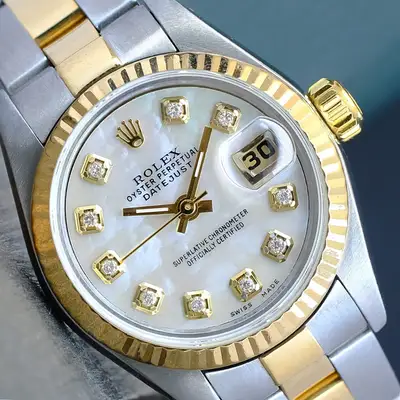 Rolex Datejust 18Ky SS White MOP