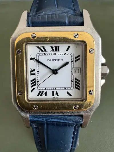Cartier Santos Carree/ Galbee Steel And