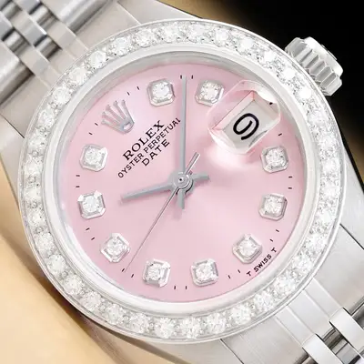 Rolex DATE 6917 PINK 18K WHITE