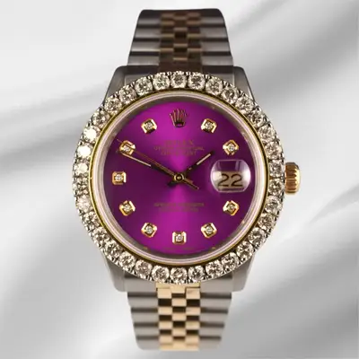 Rolex Datejust YG/Steel 2.50ct Diamonds Hidden