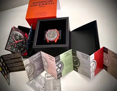 Omega OMEGA X SWATCH SpeedMaster MoonSwatch MISSION ON EARTH - LAVA + GIFT BOX + RCPT
