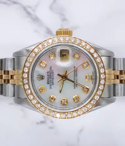 Rolex Steel Gold Rolex Datejust with White