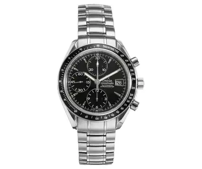 Omega Omega Speedmaster Date 40MM Black Dial Chronograph Stainless Steel - 3210.50.00