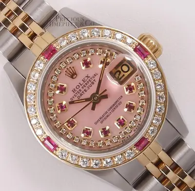 Rolex Datejust 18k/SS Two Tone-Pink MOP