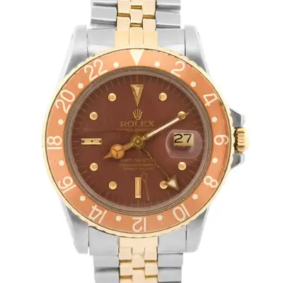 Rolex GMT-Master BROWN 18K Gold Steel