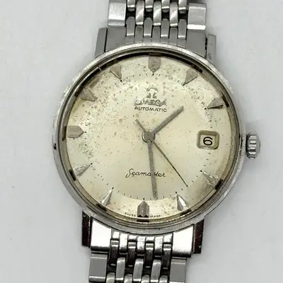 Omega Seamaster Silver Damaged