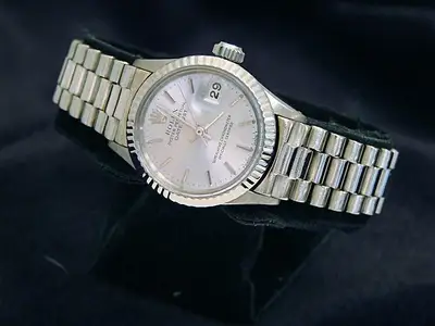 Rolex Solid 18K White Gold Datejust