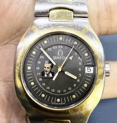 Omega Seamaster Polaris steel Gold GMT