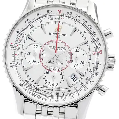 Breitling AB0130 NAVITIMER MONTBRILLANT CHRONOGRAPH SILVER