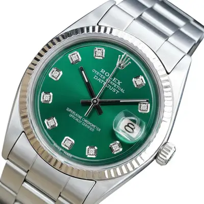 Rolex Datejust Stainless Steel Green w