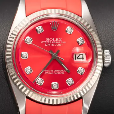 Rolex Datejust 1601 Fluted Bezel Rubber