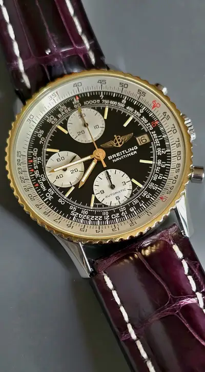 Breitling Exquisite Breitling Navitimer with 18k Gold