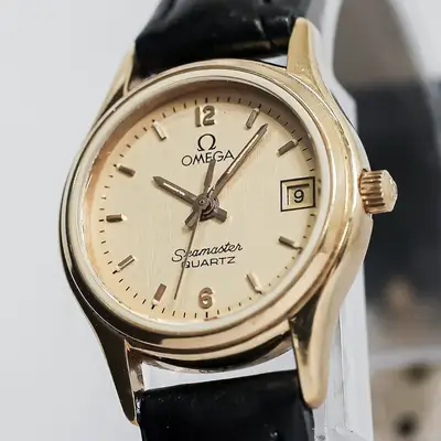 Omega Seamaster Cal.1380 Gold Date Arabic