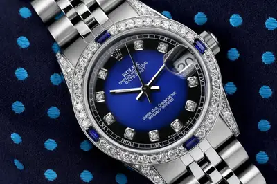 Rolex Datejust Blue Vignette Diamond Steel