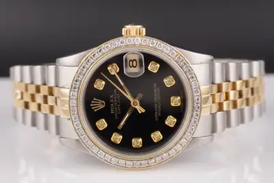 Rolex Datejust 18k Yellow Gold/Steel ICED