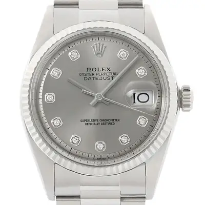 Rolex Datejust Gray 18K Gold SS