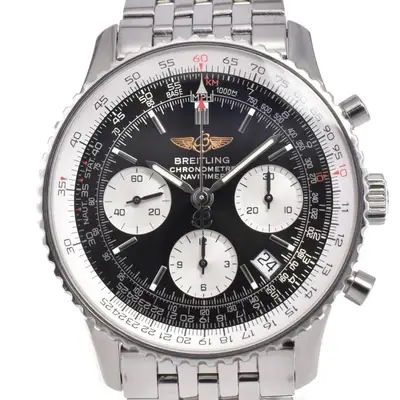 Breitling Navitimer Chronograph Black A23322 Stainless