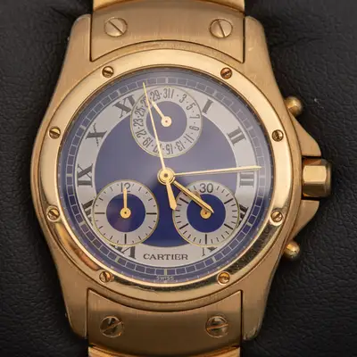 Cartier Santos Ronde Chronograph 18K Yellow
