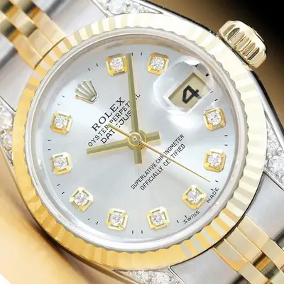 Rolex DATEJUST 18K GOLD STEEL DIAMOND