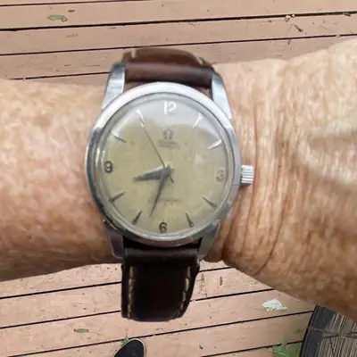 Omega Seamaster W/Dk Brown Leather band