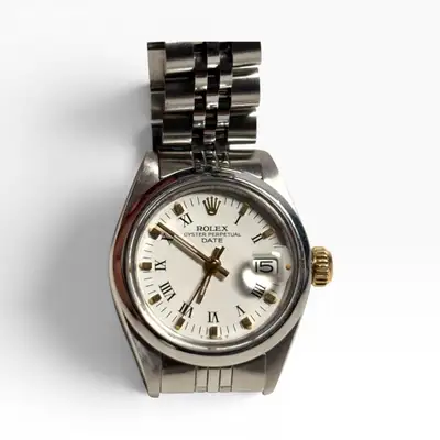 Rolex Date Steel Jubilee White Roman