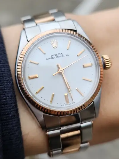 Rolex Oyster Perpetual 31 Rose Gold/Stainless