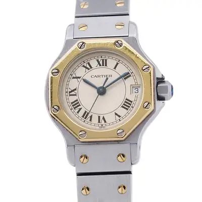 Cartier Santos Octagon SM Steel 18K