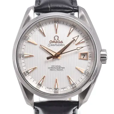 Omega with paper OMEGA Seamaster Aqua Terra