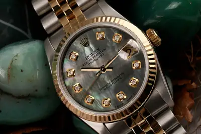 Rolex Datejust Black Mother Of Pearl