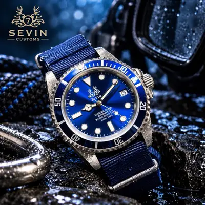 Unknown Sevin Blue “Master Diver” W/ Blue