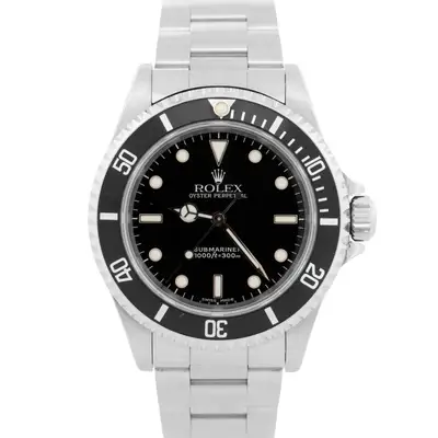 Rolex UNPOLISHED Rolex No-Date Submariner BLACK Stainless