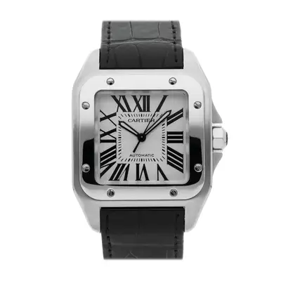 Cartier Santos 100 Steel Silver Strap