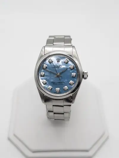 Rolex $10,000 ROLEX MIDSIZE BLUE MOP Diamond