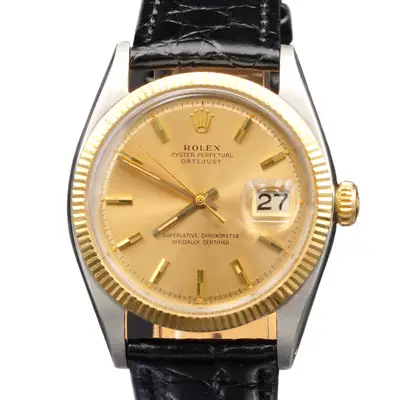 Rolex Datejust 1601 Two-Tone Gold Black