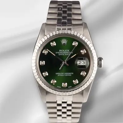 Rolex Datejust Steel Engine-Turned Jubilee