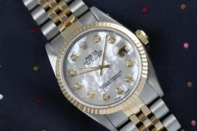 Rolex Datejust White Mother Of Pearl