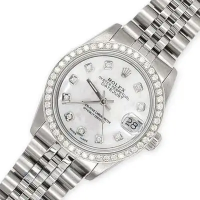 Rolex Datejust Diamond Bezel/White Steel Jubilee