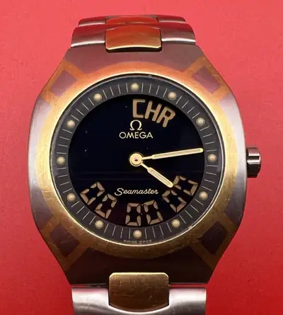 Omega Seamaster Polaris Ana-Digi Steel 18k