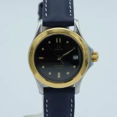 Omega Seamaster Women's Steel/Gold with Leather