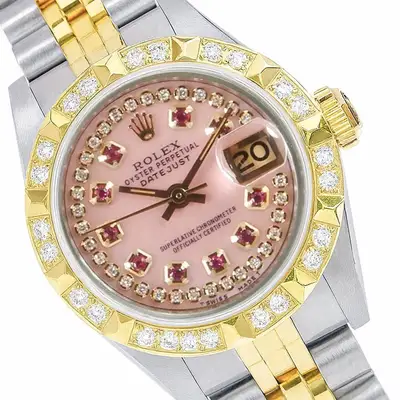 Rolex Datejust TwoTone Gold Steel String