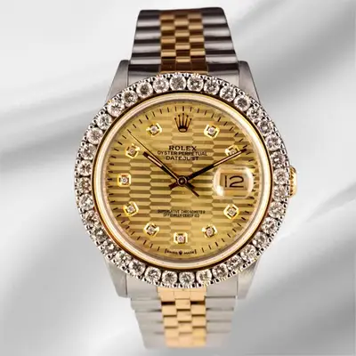 Rolex Datejust YG Steel ICED 2.25ct